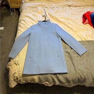 J. Crew Women's Sky Blue Trench Coat